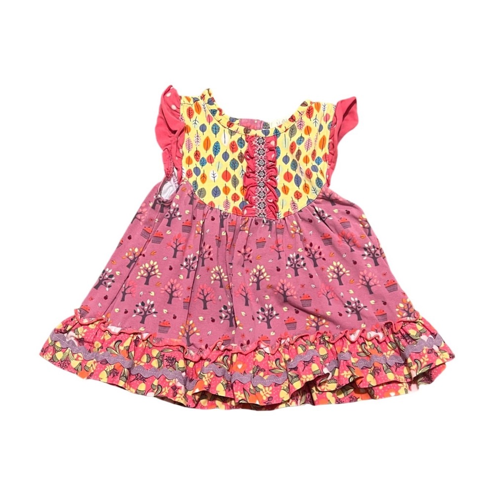 Matilda Jane Apple Tree Ruffle Sleeve Dress Top ? 6-12 months